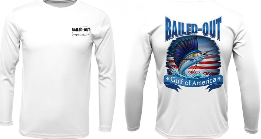 Long Sleeve Performance T "Gulf of America Sailfish"