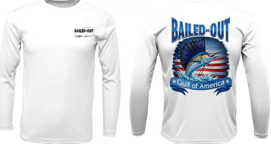 Long Sleeve Performance T "Gulf of America Sailfish"