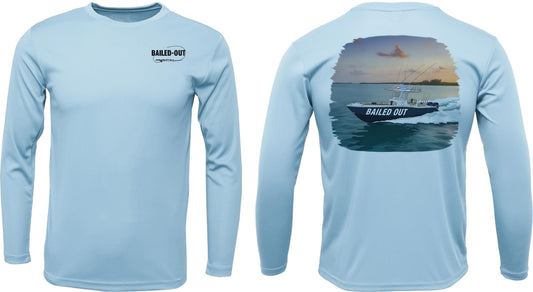 Long Sleeve Performance T "Bailed Out Boat"